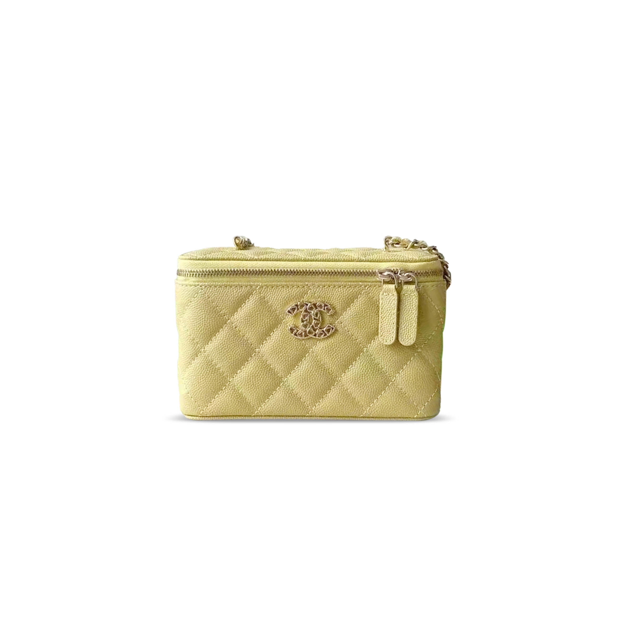 CHANEL 25P CHAIN BOX BAG CAVIAR AP4530 (17*9.5*8cm)